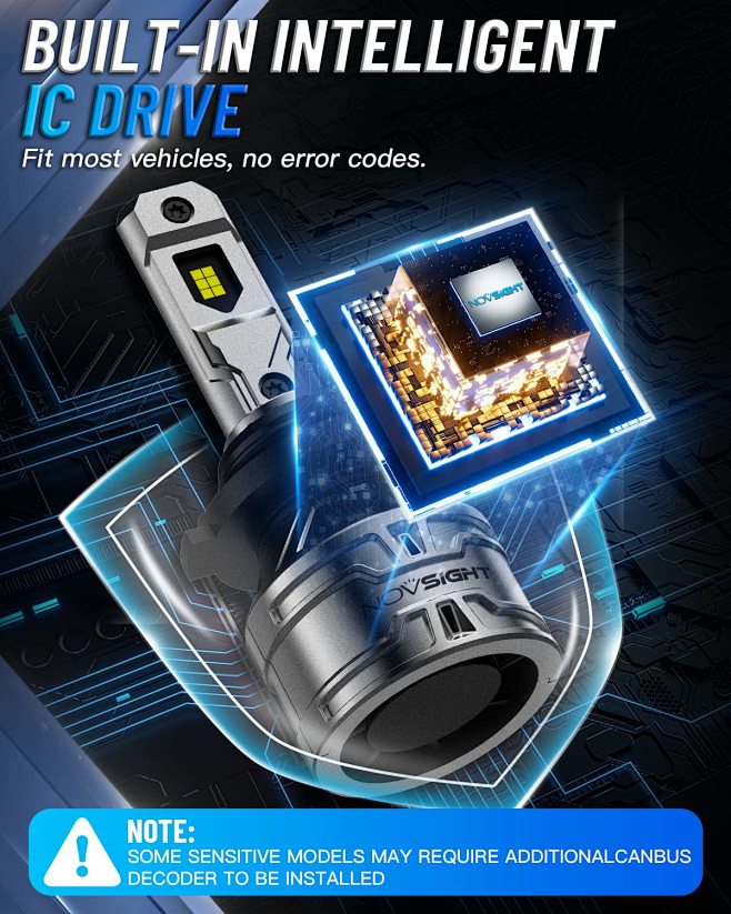 Kit Ampoule HID Xénon Xentec Premier 55W - Référence H10 9145 9055 - 4300K Couleur Blanche - Pour Antibrouillard