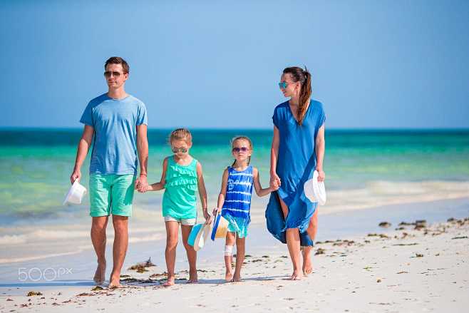 Young family on vaca...
