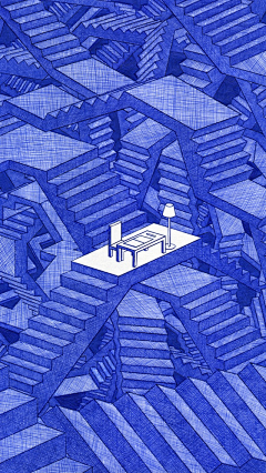 球馆里的猫采集到插画