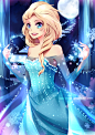 Frozen: Elsa, the Snow Queen by Squ-chan on deviantART