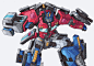 Safebooru - 1boy absurdres autobot blue eyes clenched hands english commentary highres insignia lextodrawstuff looking to the side mecha missile pod no humans optimus prime science fiction signature solo transformers white background | 3321441