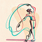 gesture ballet ballet dancer Illustrator brush DANCE   lines vector