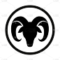 Sign Of The Zodiac Aries Isolated