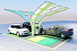 brand identity charging station concept design electric vehicle energy ev EV charging station industrial design  solar