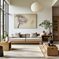 4+ Inspiring Ideas for Decorating a Japandi Style Living Room • 333+ Images • [ArtFacade] : Discover the key elements of a Japandi style living room, from the use of neutral tones and natural elements to the selection of minimalist furniture and functiona