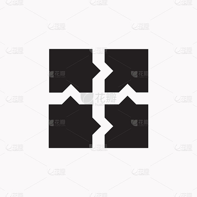 拼图矢量图标。
