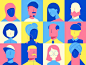 Diverse People by Konstantinos Pappas #dribbble #graphic #design #art #inspiration #learning #digital #graphicdesign #illustration #ui people human illustration