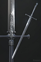 Silver Knight Straight Sword (Dark Souls), Bookyakuno . : Silver Knight Straight Sword of Dark Souls.
I created a model of the sword that can be used with Skyrim by commission.