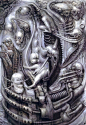 Hr giger 黑暗插画