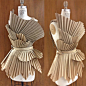 Grocery Bag Recycled Dress -- Wearble Art -- Between the Folds by Taylre Conrad, via Behance