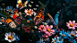 suyunkai_Colorful_butterflies_flutter_among_the_flowers_Black_b_3