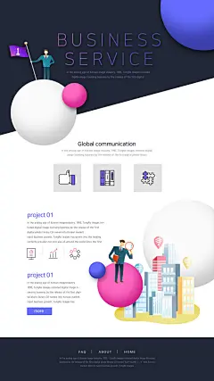 创意扁平商务互联网金融财富科技UI插画网页落地页设计素材-UI中国用户体验设计平台