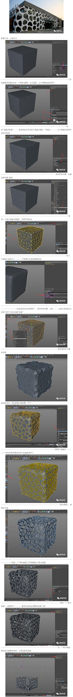 整俩汉堡采集到c4d建模思维图