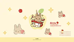 可爱兔兔ipad壁纸电脑壁纸[哇]

画师：@兔兔小酪弟