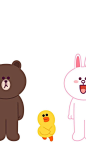 iPhone 壁纸 LINE cony brown 可妮 布朗