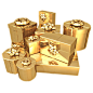 3D金色礼物与礼盒图片36708_3D商业人物_其它类_图库壁纸_联盟素材