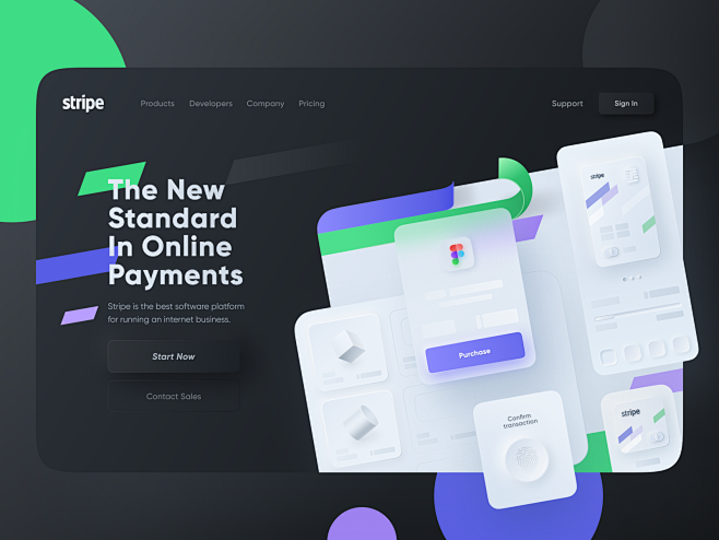 Stripe Landing Page ...