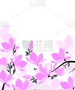 玉兰类,矢量,请柬,贺卡,边框,浪漫,情人节卡,复古风格,春天,植物