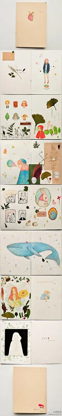 每个萌妹子都应该有一本属于自己的手绘本子来记录心情