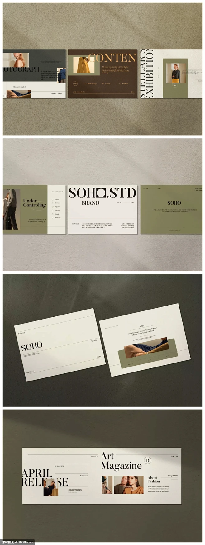 高品质品牌手册宣传手册画册杂志书籍装帧VI设计模板【PSD】-花瓣网