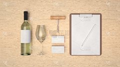 葡萄酒或侍酒师品牌模板