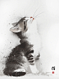 插画｜水墨猫3 - 小红书