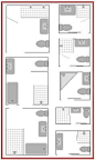 Ensuite design layouts: 