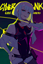 【赛博朋克·边缘行者】30张插画（素材库018） - 哔哩哔哩