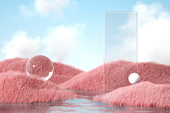 草莓冰淇淋~采集到C4D场景