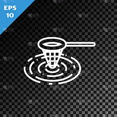 白色,分离着色,渔网,线条,计算机图标,绳子,暗色,渔业,涉水,休闲