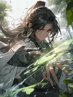 AI绘图｜流水剑意