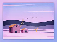 扁平风插画-古田路9号-品牌创意/版权保护平台