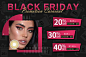 跨境电商 black friday 美瞳banner