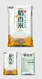简约有机大米袋食品包装设计源文件