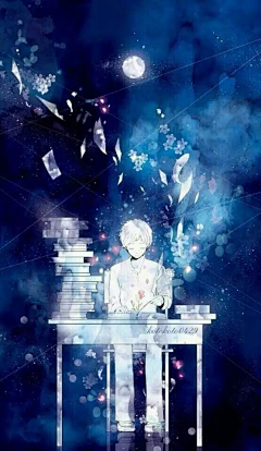 十有八九月采集到水 彩画