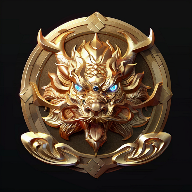 龙头徽标素材图AI图元素