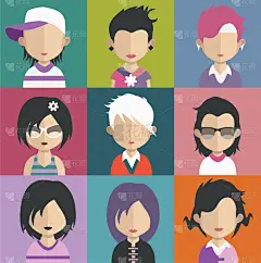 性格,多色的,男孩,人,男人,摆拍,多样,布置,收集,设计