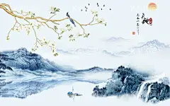 玉兰花山水背景墙  - 源文件下载【酷图网】工笔花鸟,手绘花鸟,水墨梅花,鸟语花香,花鸟图,梅花背景墙,中式背景墙,国画花鸟,花鸟背景墙,新中式花鸟,电视背景墙,中国风,手绘工笔花鸟,花鸟壁纸,素雅花鸟背景,禅意花鸟,水墨山水,山水意境,中式花鸟,大理石石纹,大理石背景墙,简约时尚壁纸,客厅背景墙,古典背景墙,沙发背景墙,山水在人间,