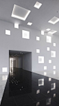 Cove Lighting squares using Lumilum Cool White Strip Lights.: 