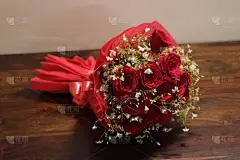 玫瑰,背景,木制,花束,红色,周年纪念,贺卡,清新,浪漫,情人节卡