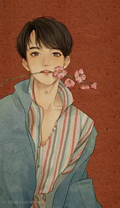 100张易烊千玺高清插画壁纸，千玺的迷妹们快存图吧