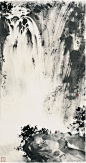 ——傅抱石（1904～1965），江西省新余县人。“新山水画”代表画家。画意深邃，章法新颖，善用浓墨，渲染等法，把水、墨、彩融合一体，达到翁郁淋漓，气势磅礴的效果。在传统技法基，起了继往开来的作用，深得传神之妙。 徐悲鸿赞其画：“此乃声色灵肉之大交响”.