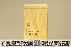 qq282753422黄色信封快递袋文件袋样机 (1)