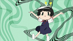 市松小雏 银仙 缲缲れ! コックリさん 电波少女与钱仙大人 作画 远藤ミドリ 二次元 动漫 萌 狐仙 同人 人物 tumblr gif 动态图 by sazkosh