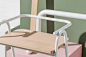 Dowel Jones stretches and tweaks Hurdle chair into whole collection : Australian studio Dowel Jones has expanded its Hurdle seat into a full collection, which includes a bench and a stool reminiscent of an umpire's chair.