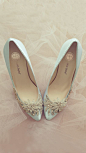 Something Blue Crystal Vine Wedding Shoes by Bella Belle Shoes: 