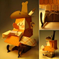 Buster paper toy by Leo Espinosa, via Behance