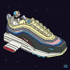 球鞋插画  瞬间提升逼格！这些大神的「球鞋潮流壁纸」每一张都想要！