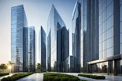 科技摩天大厦摄影图图片