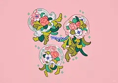 插画分享||少女心满满的粉色系插画